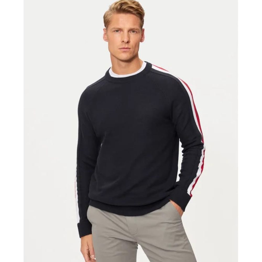 HECHTER PARIS NAVY MEN PULLOVER